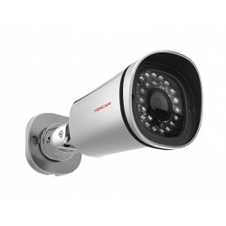 Camera IP HD exterieure infrarouge – POE, P2P, 1440p (H264), 4Mp – Foscam FI9901EP – Argent