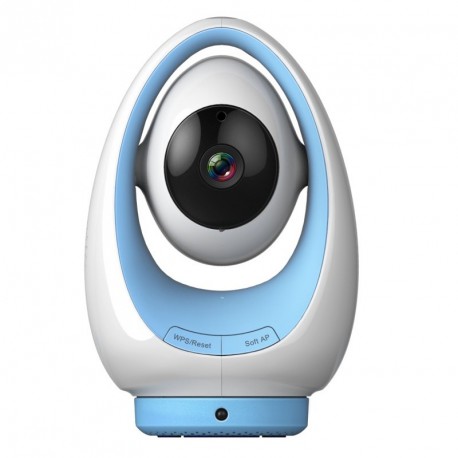 Camera IP wifi HD interieure motorisée infrarouge – Foscam FosBaby P1 – Bleu ou Rose