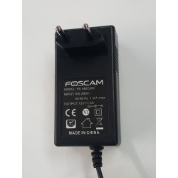 Alimentation secteur pour enregistreur IP Foscam 12v 3A – Noir