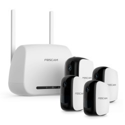 Caméra IP autonome intérieur/extérieure avec passerelle wifi - Foscam E1