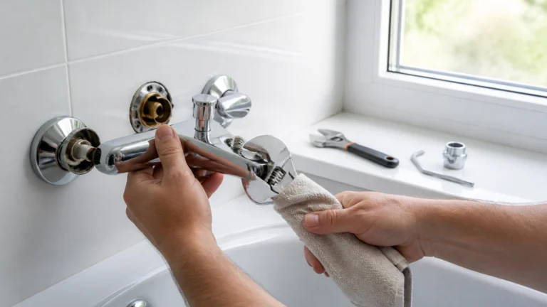 Illustration éditoriale pour l’article « Comment démonter un robinet de baignoire sans rien abîmer »