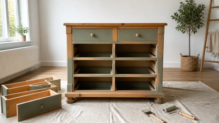 Illustration éditoriale pour l’article « Comment relooker une commode en pin avec succès »