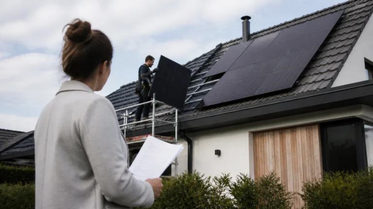 Illustration éditoriale pour l’article « Verlaine panneau solaire avis : pose, prix et aides en 2026 »