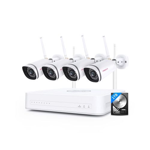 Kit videosurveillance numérique Wifi 4 caméras 1080P - Foscam